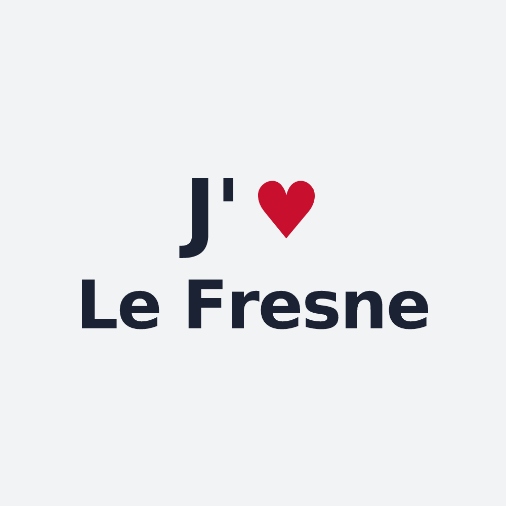 Poster personnalisé Le Fresne — design J'aime Le Fresne