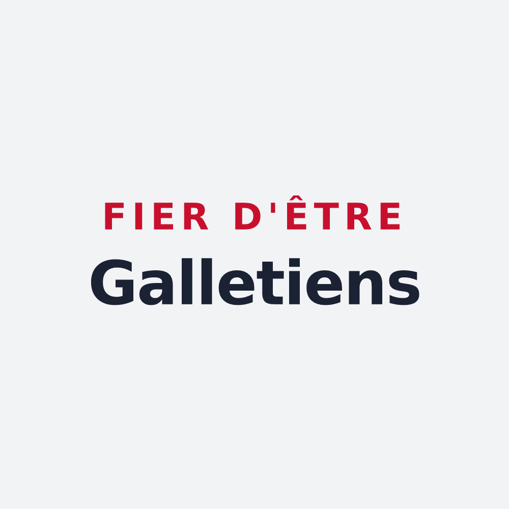Poster « Fier d'être Galletiens » — design pour Le Gallet