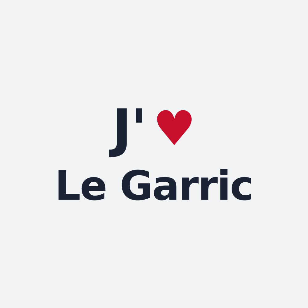 Poster personnalisé Le Garric — design J'aime Le Garric