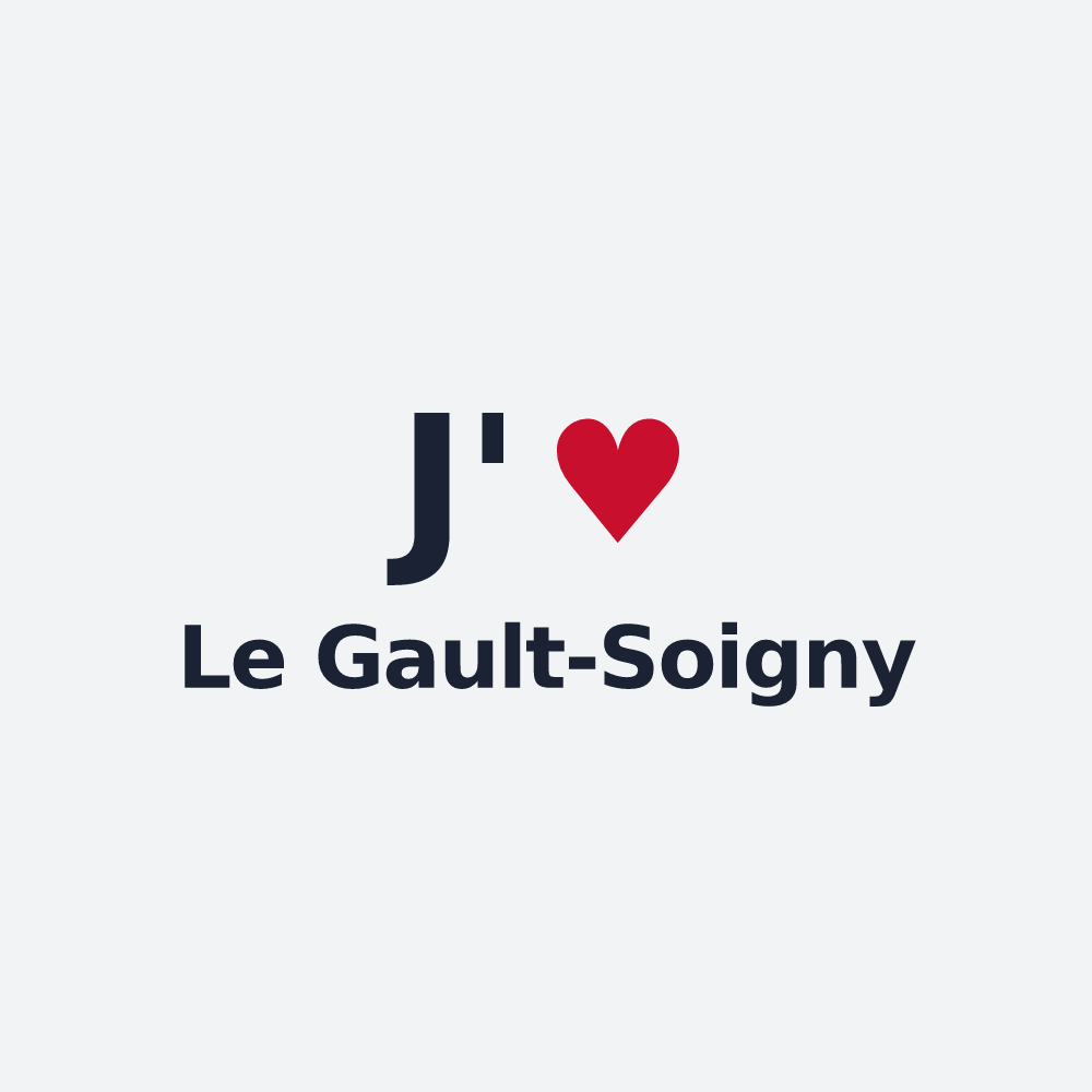 Poster personnalisé Le Gault-Soigny — design J'aime Le Gault-Soigny