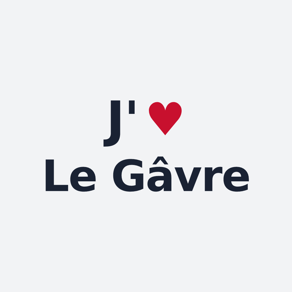 Poster personnalisé Le Gâvre — design J'aime Le Gâvre