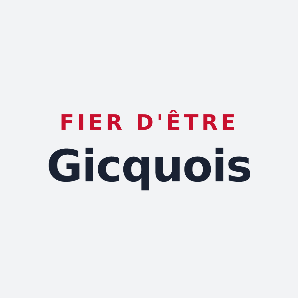 Poster « Fier d'être Gicquois » — design pour Le Gicq