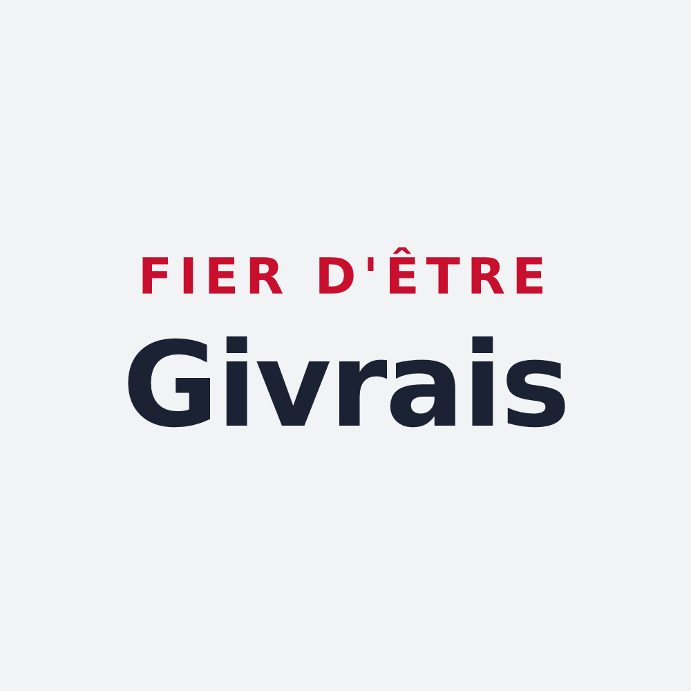 Poster « Fier d'être Givrais » — design pour Le Givre