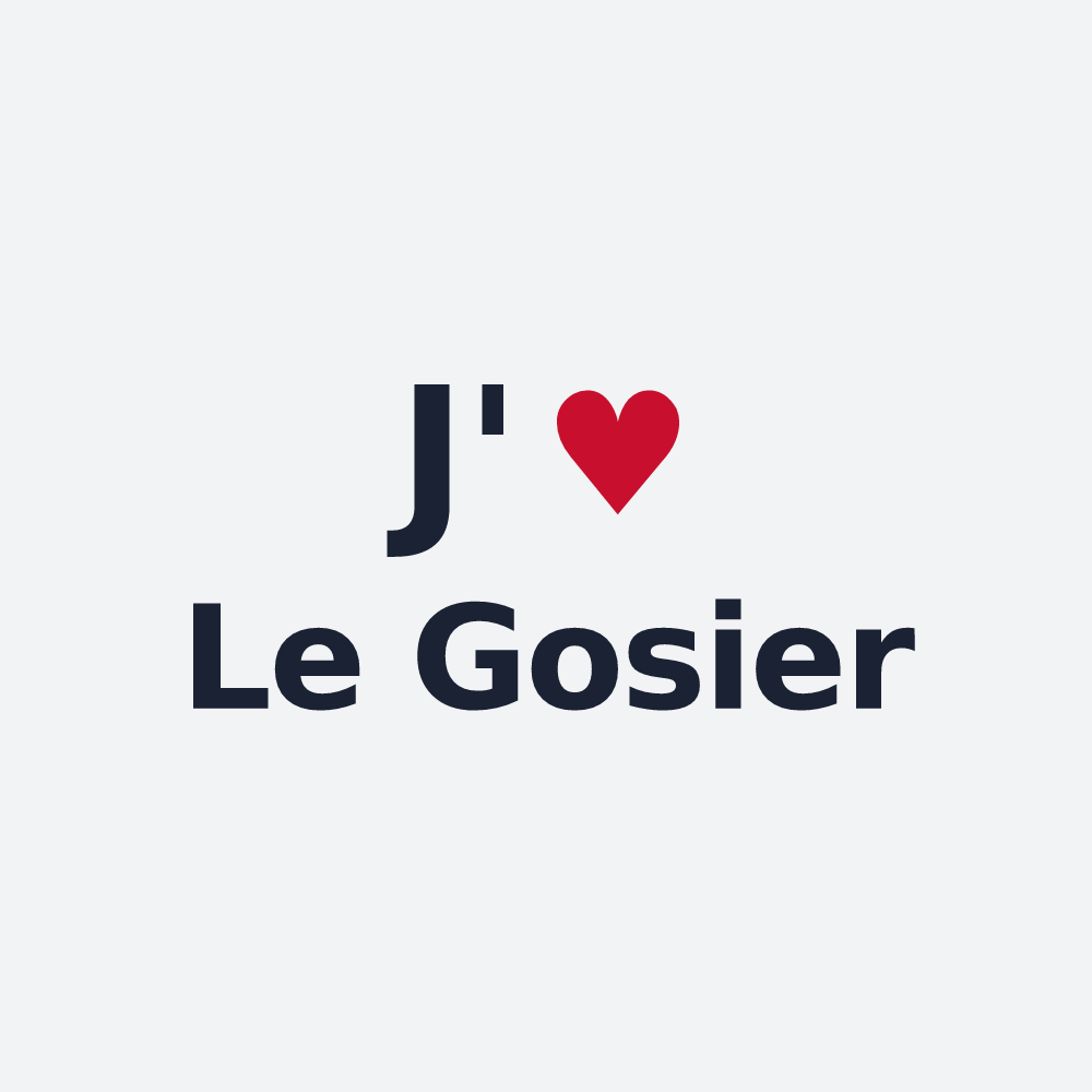 Poster personnalisé Le Gosier — design J'aime Le Gosier