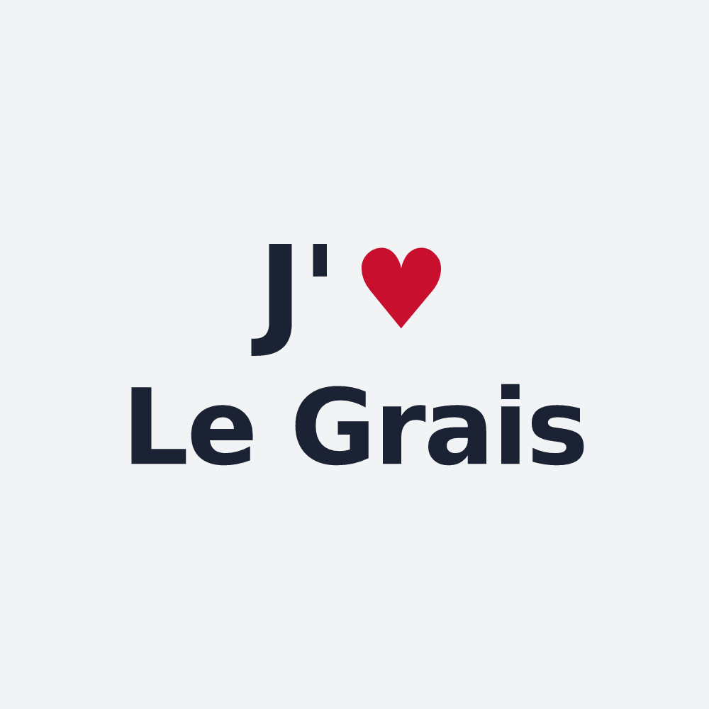 Poster personnalisé Le Grais — design J'aime Le Grais