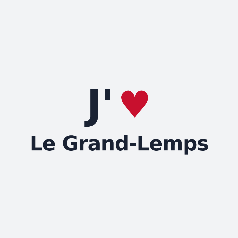 Poster personnalisé Le Grand-Lemps — design J'aime Le Grand-Lemps