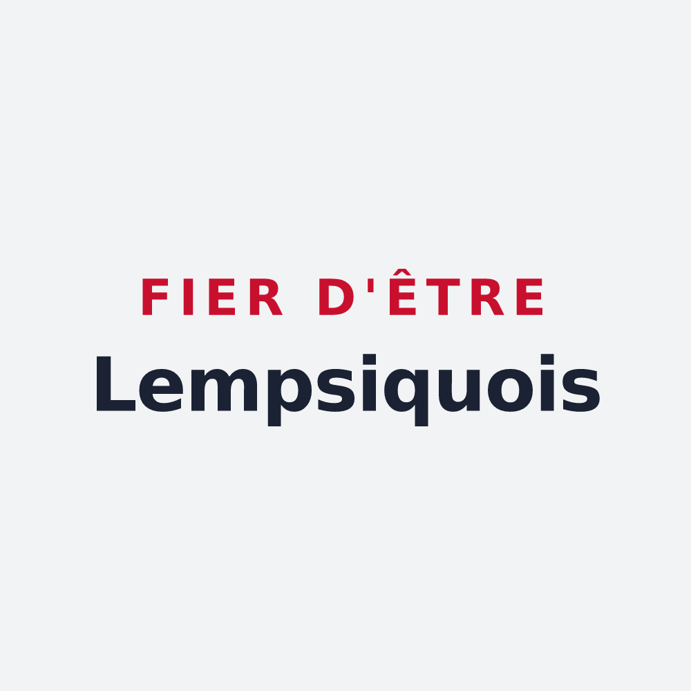 Poster « Fier d'être Lempsiquois » — design pour Le Grand-Lemps