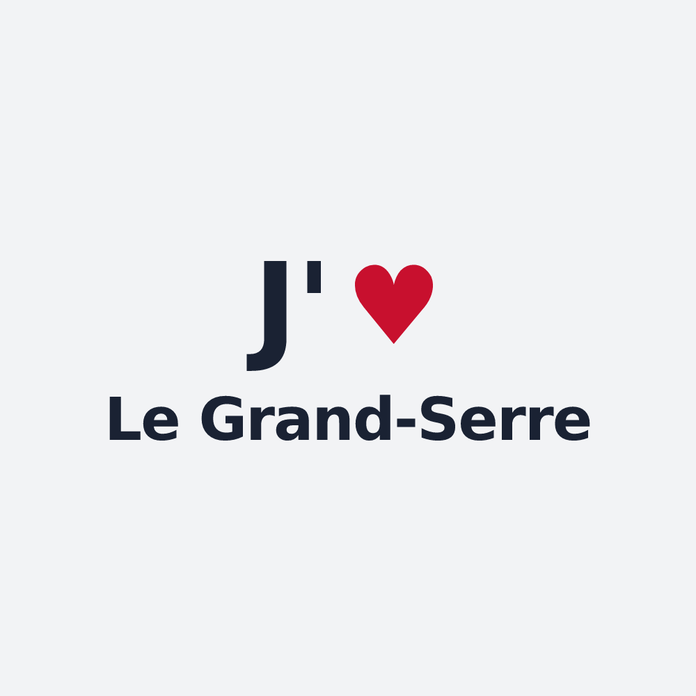 Poster personnalisé Le Grand-Serre — design J'aime Le Grand-Serre