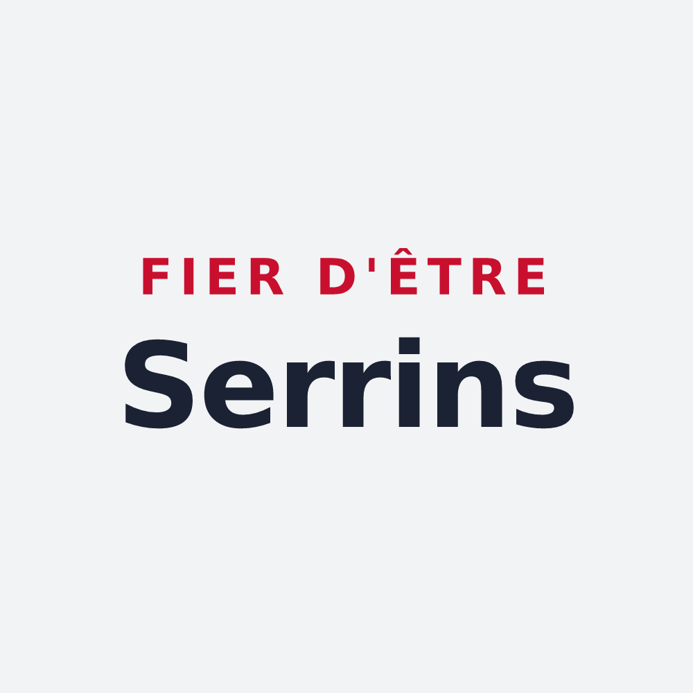 Poster « Fier d'être Serrins » — design pour Le Grand-Serre