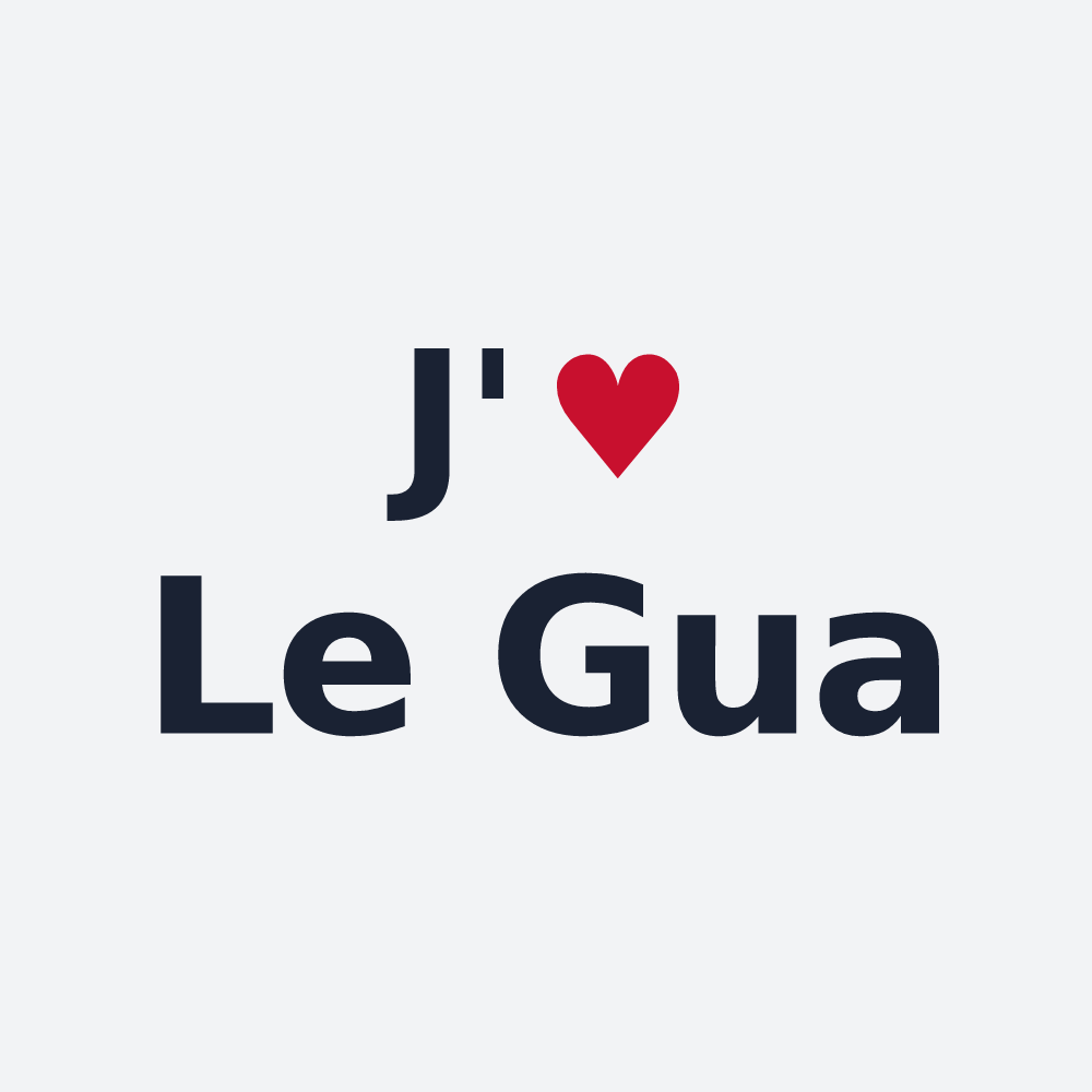 Poster personnalisé Le Gua — design J'aime Le Gua