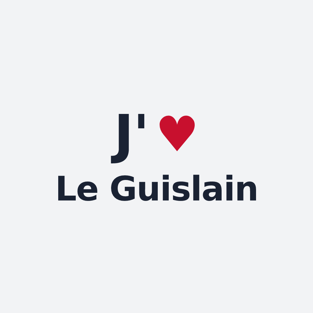 Poster personnalisé Le Guislain — design J'aime Le Guislain
