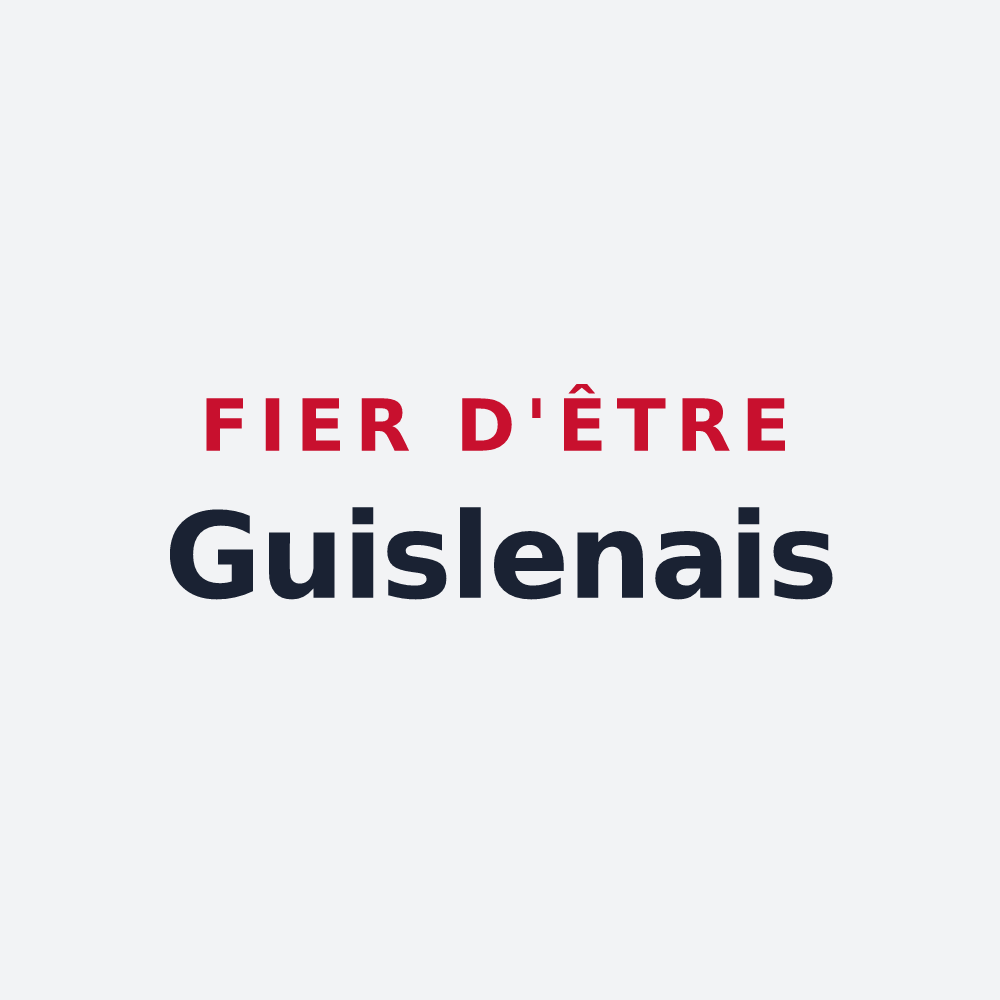 Poster « Fier d'être Guislenais » — design pour Le Guislain