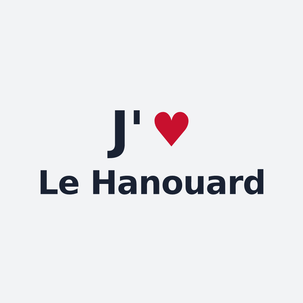 Poster personnalisé Le Hanouard — design J'aime Le Hanouard