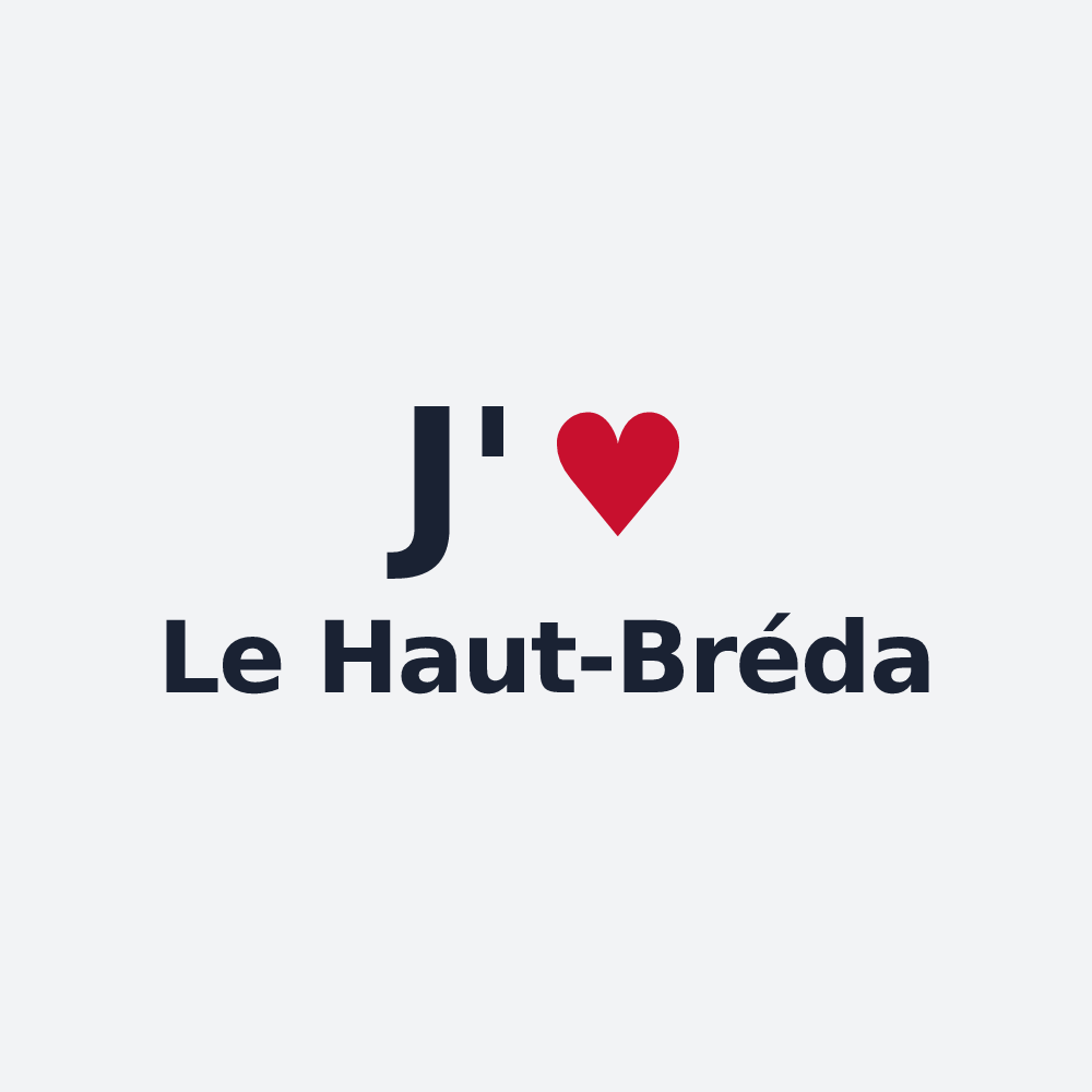 Poster personnalisé Le Haut-Bréda — design J'aime Le Haut-Bréda
