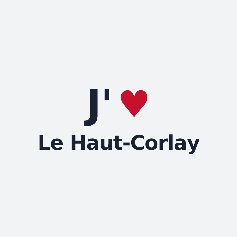 Poster personnalisé Le Haut-Corlay — design J'aime Le Haut-Corlay