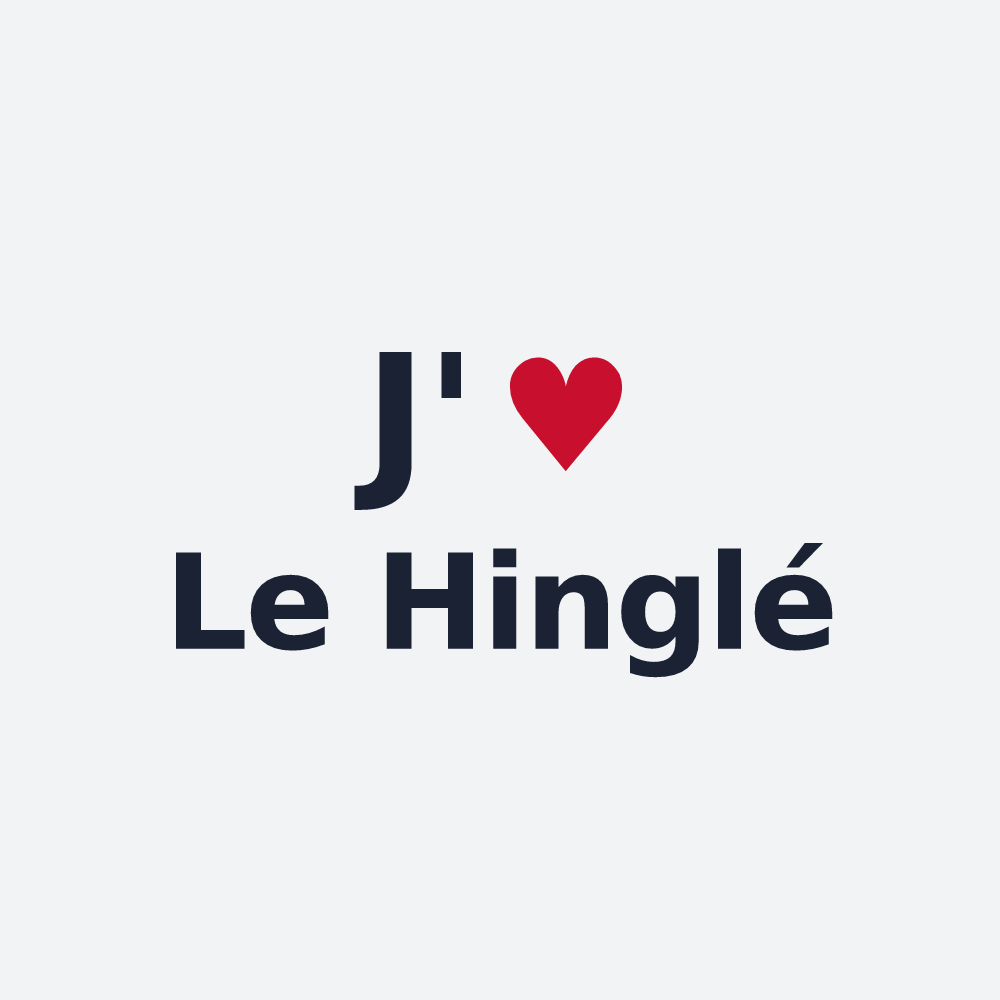 Poster personnalisé Le Hinglé — design J'aime Le Hinglé