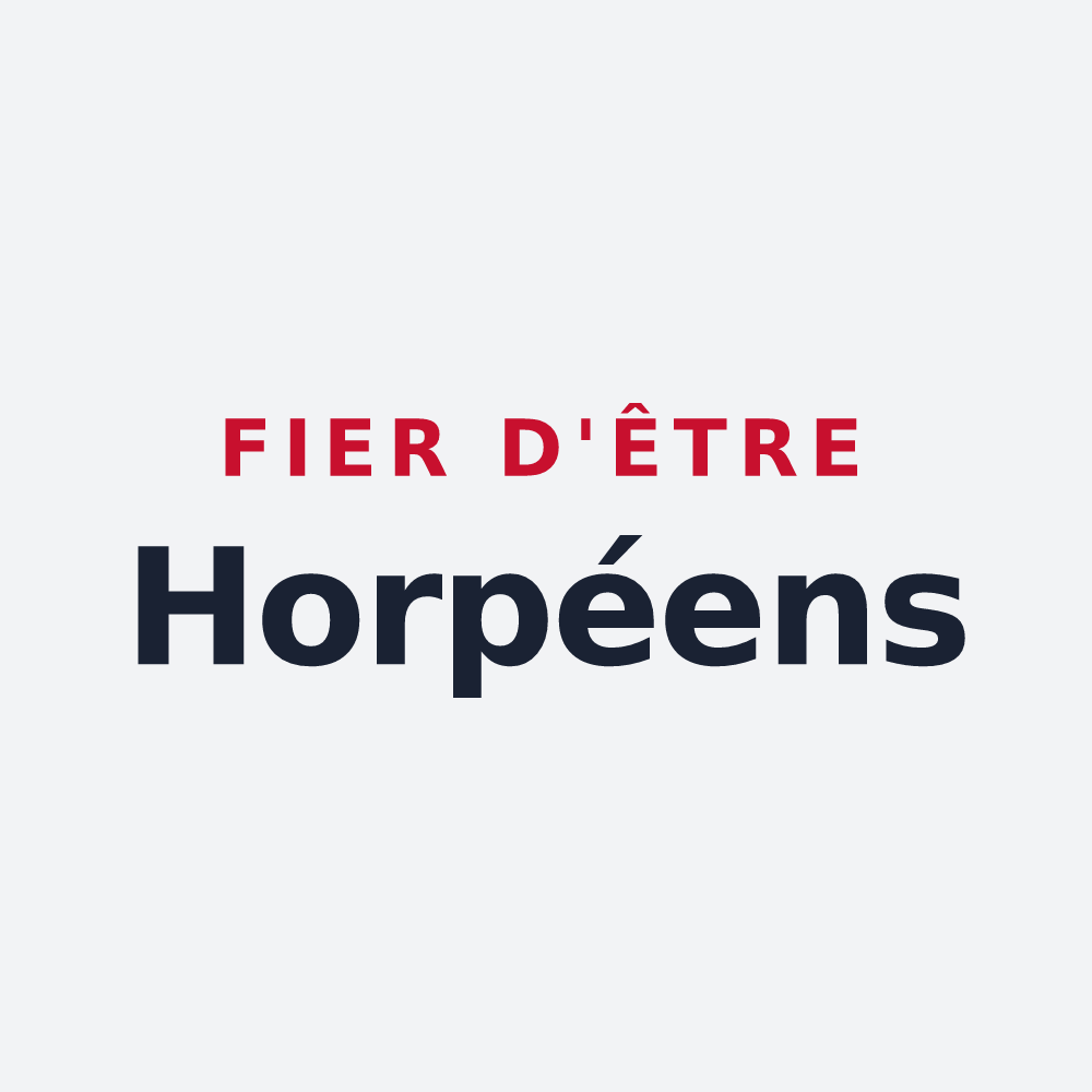 Poster « Fier d'être Horpéens » — design pour Le Horps