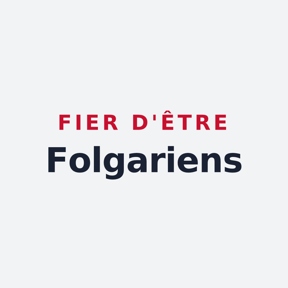 Poster « Fier d'être Folgariens » — design pour Le Houga
