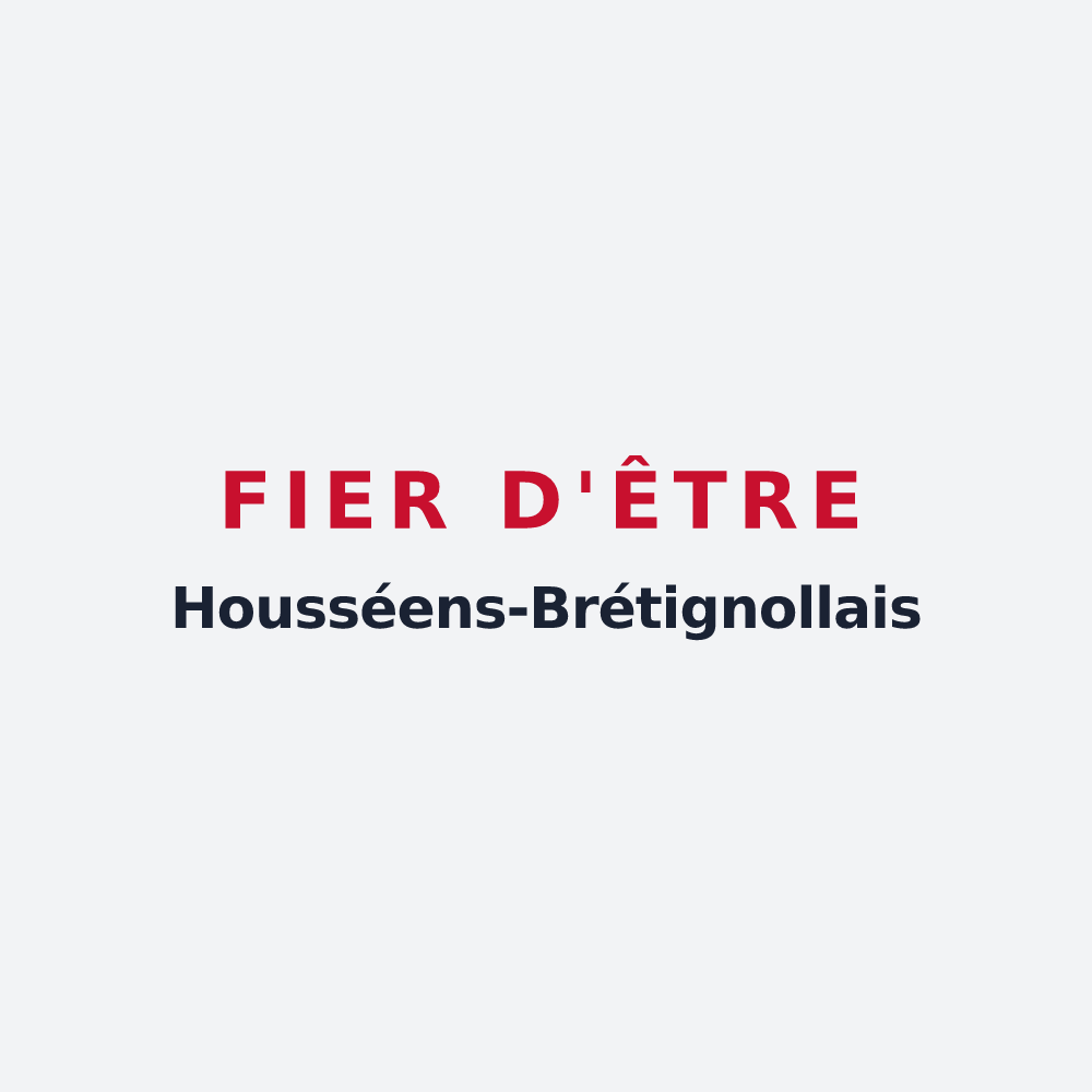Poster « Fier d'être Housséens-Brétignollais » — design pour Le Housseau-Brétignolles