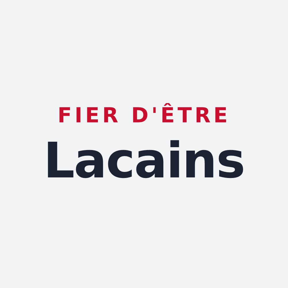 Poster « Fier d'être Lacains » — design pour Le Lac-d'Issarlès