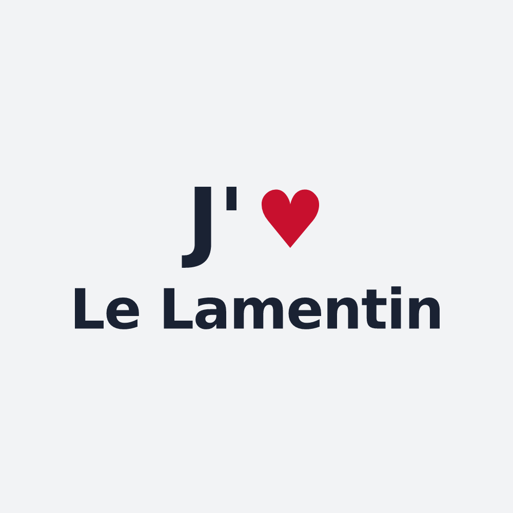 Poster personnalisé Le Lamentin — design J'aime Le Lamentin