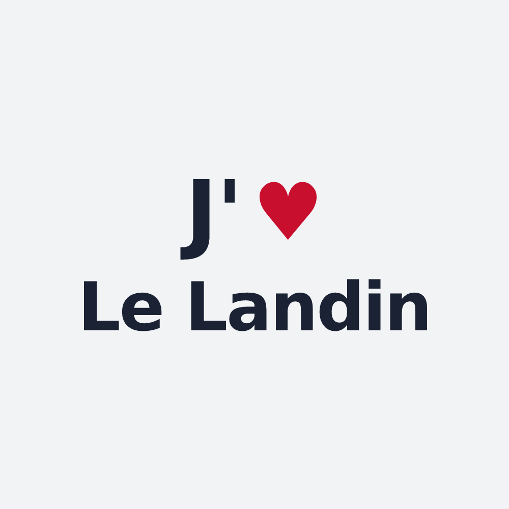 Poster personnalisé Le Landin — design J'aime Le Landin