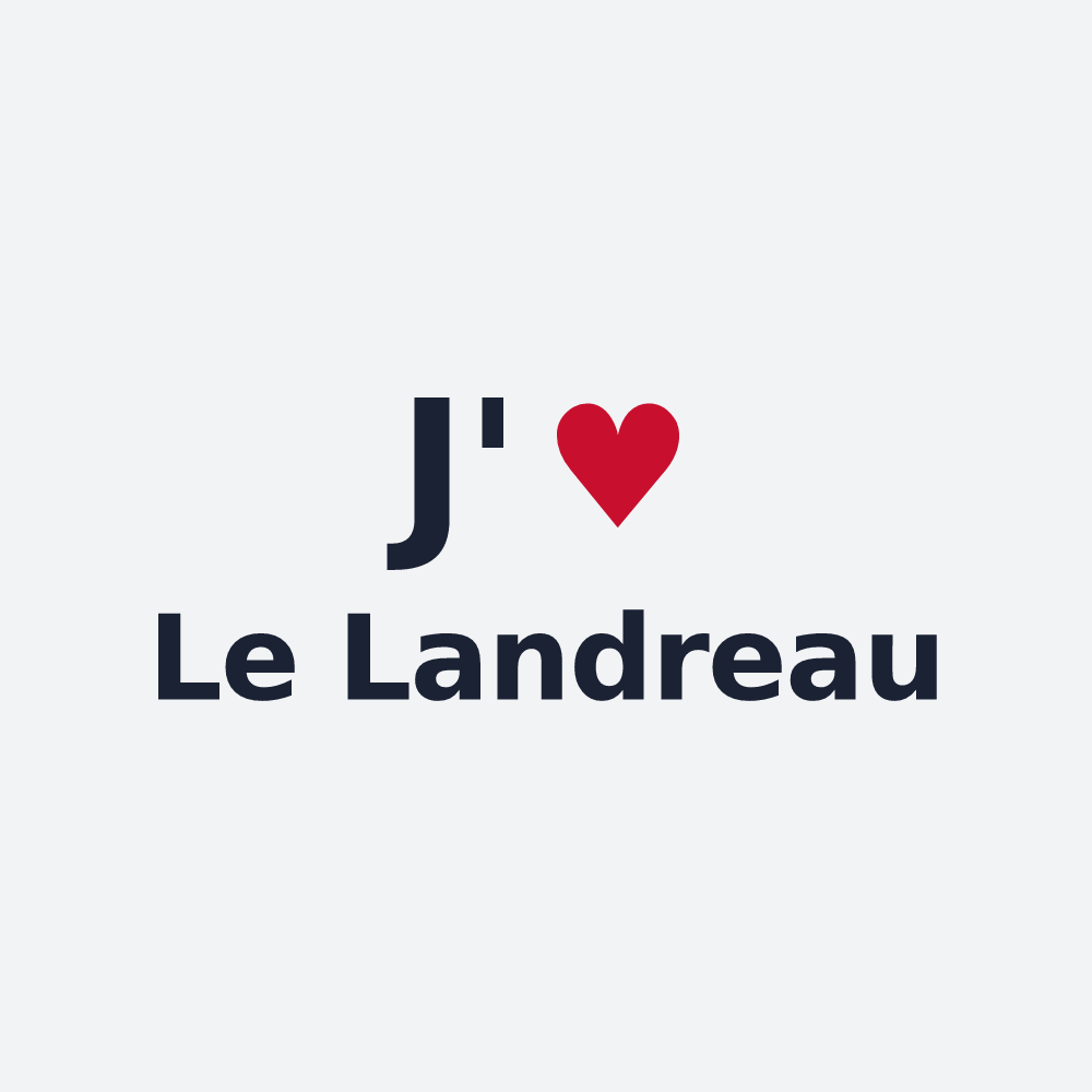 Poster personnalisé Le Landreau — design J'aime Le Landreau