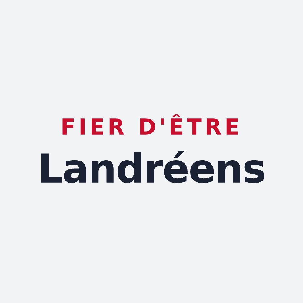 Poster « Fier d'être Landréens » — design pour Le Landreau