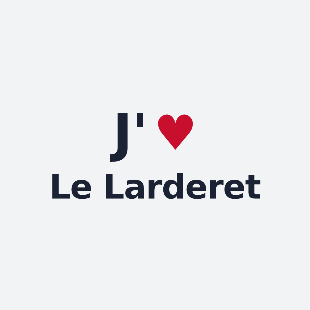 Poster personnalisé Le Larderet — design J'aime Le Larderet