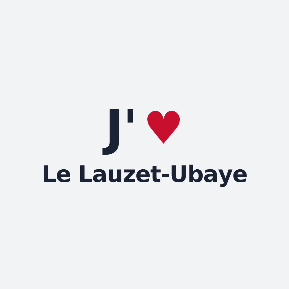 Poster personnalisé Le Lauzet-Ubaye — design J'aime Le Lauzet-Ubaye