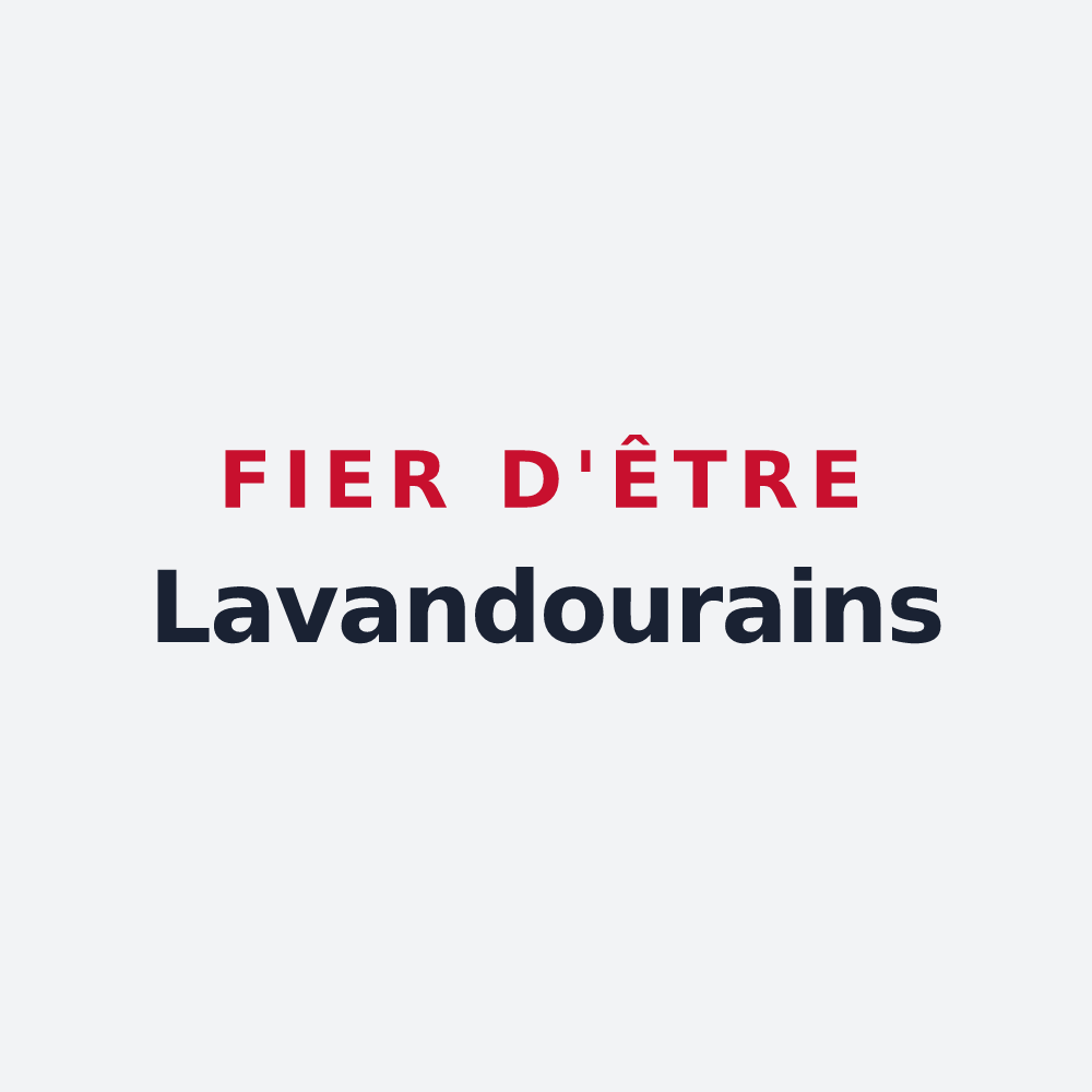 Poster « Fier d'être Lavandourains » — design pour Le Lavandou