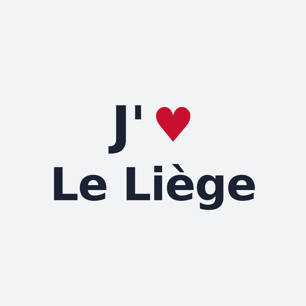 Poster personnalisé Le Liège — design « J'aime Le Liège » imprimé sur le poster