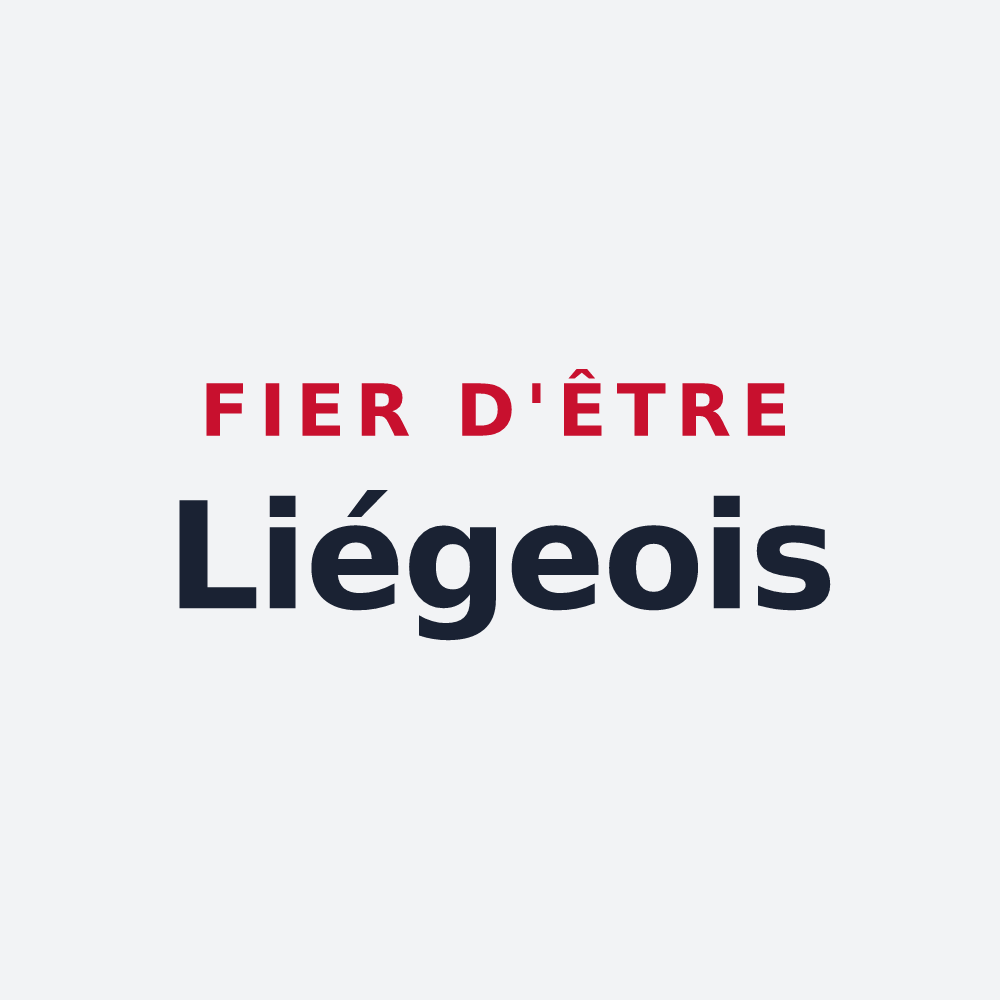 Poster « Fier d'être Liégeois » — design pour Le Liège