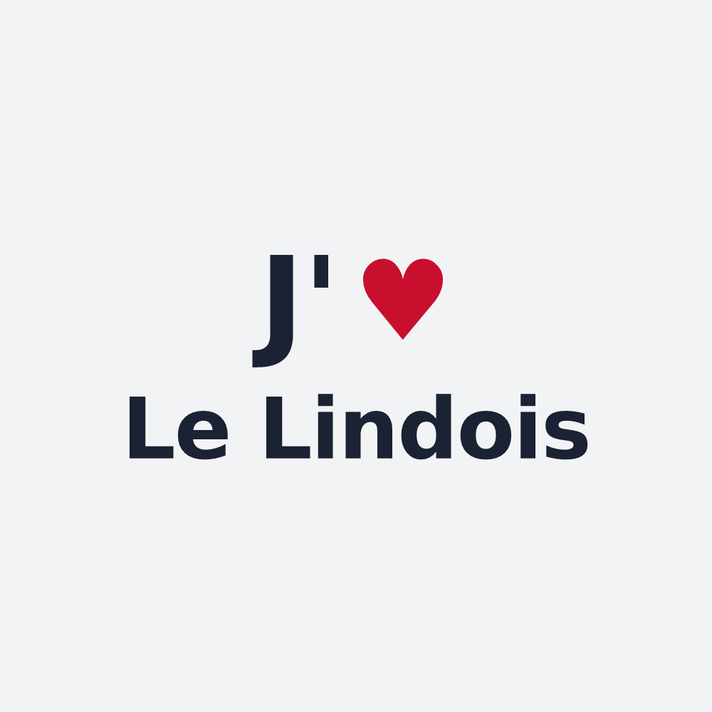 Poster personnalisé Le Lindois — design J'aime Le Lindois