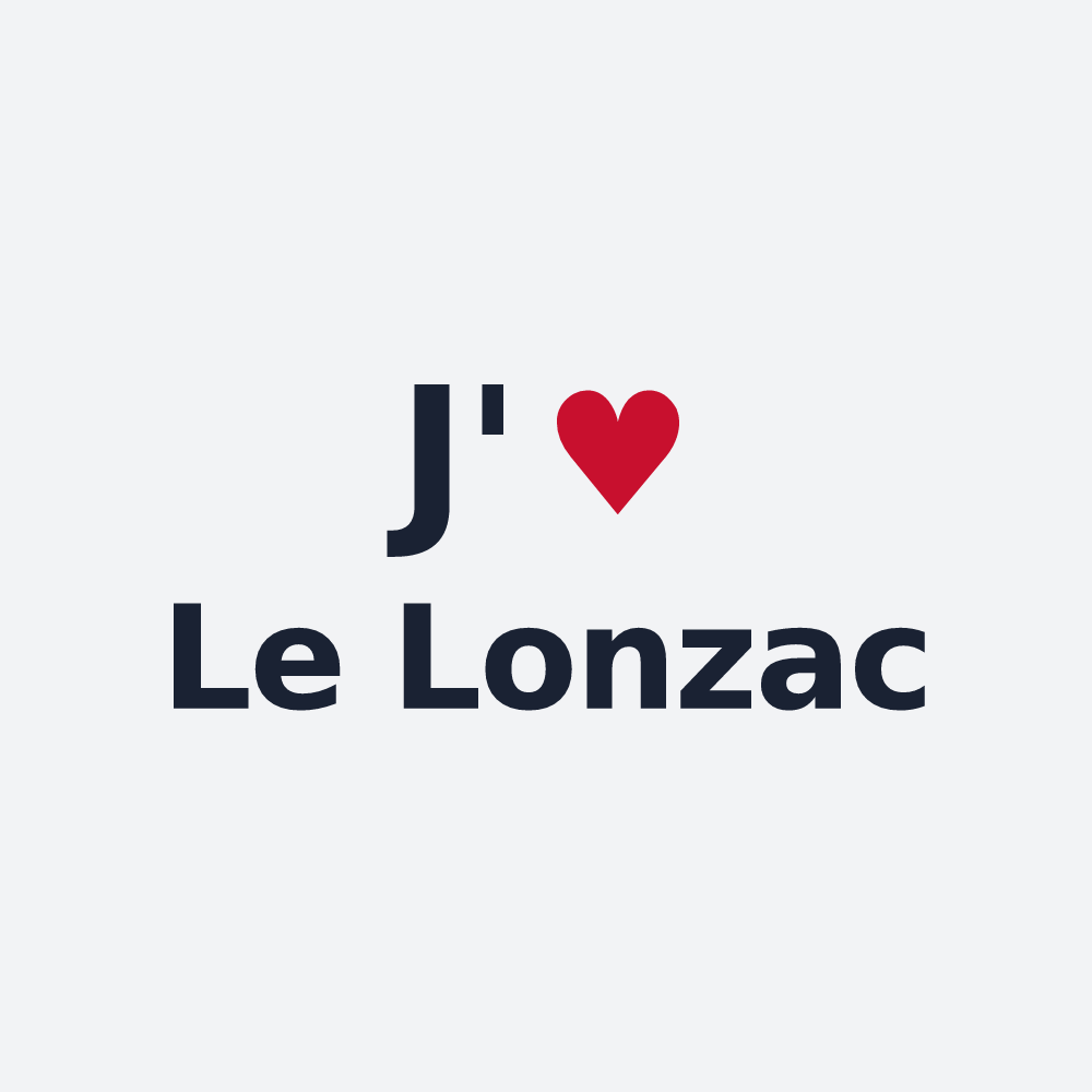 Poster personnalisé Le Lonzac — design J'aime Le Lonzac