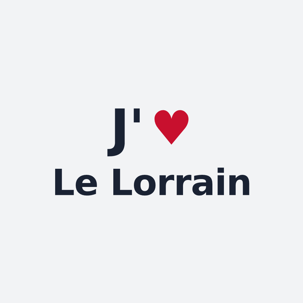 Poster personnalisé Le Lorrain — design J'aime Le Lorrain