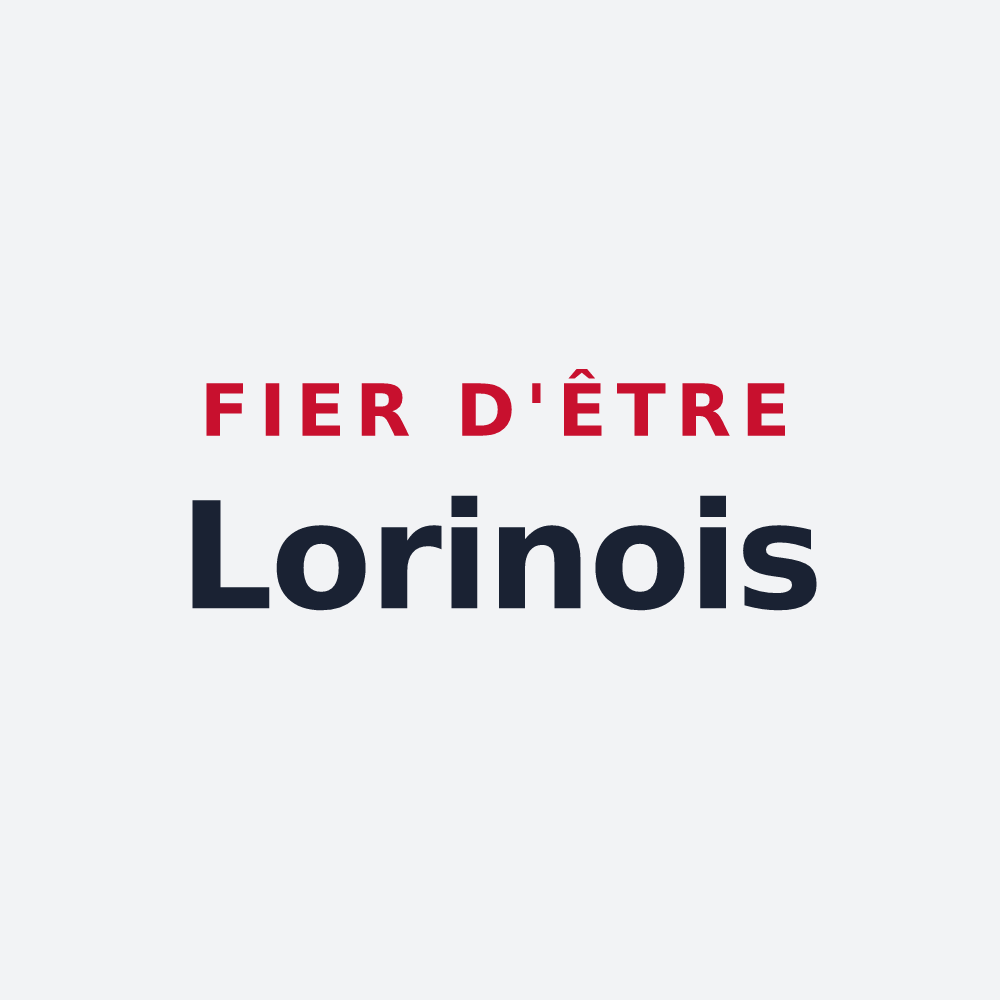 Poster « Fier d'être Lorinois » — design pour Le Lorrain