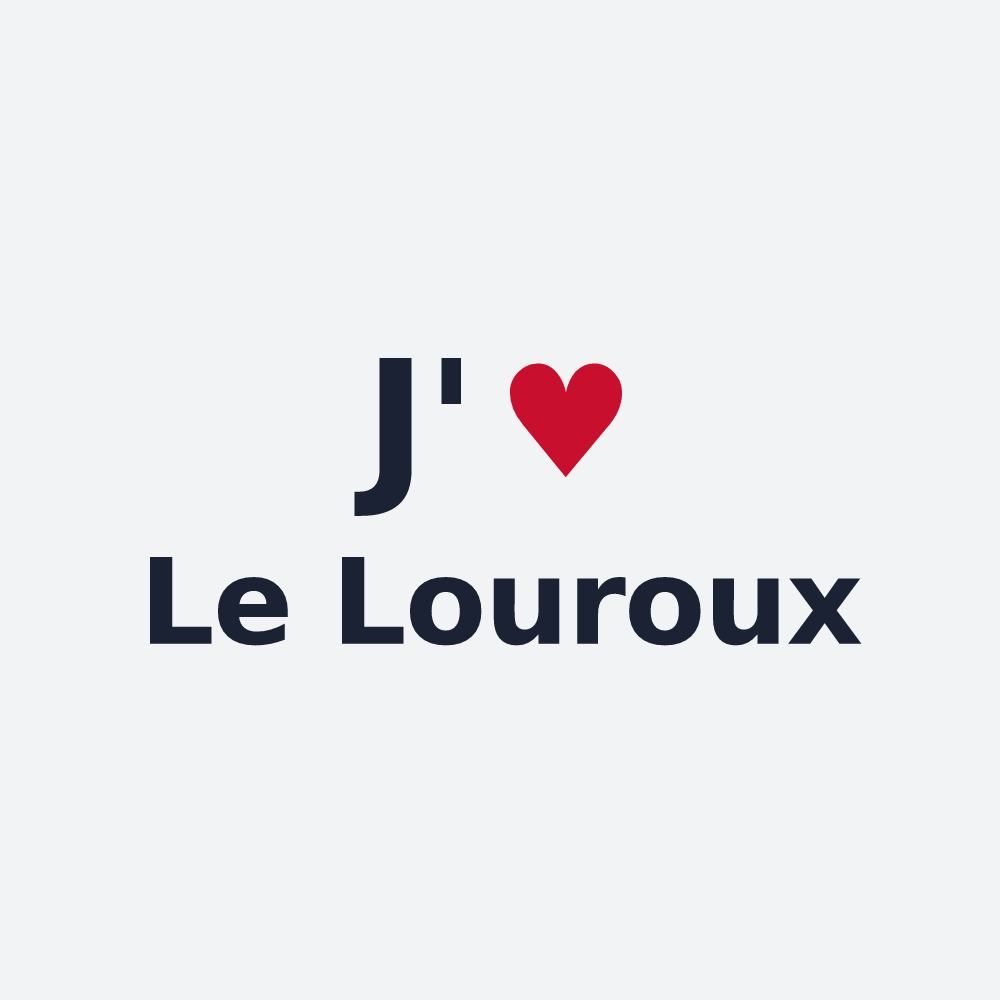 Poster personnalisé Le Louroux — design J'aime Le Louroux