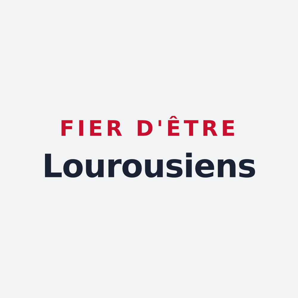 Poster « Fier d'être Lourousiens » — design pour Le Louroux