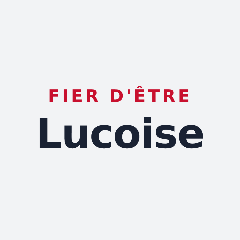 Poster « Fier d'être Lucoise » — design pour Le Luc