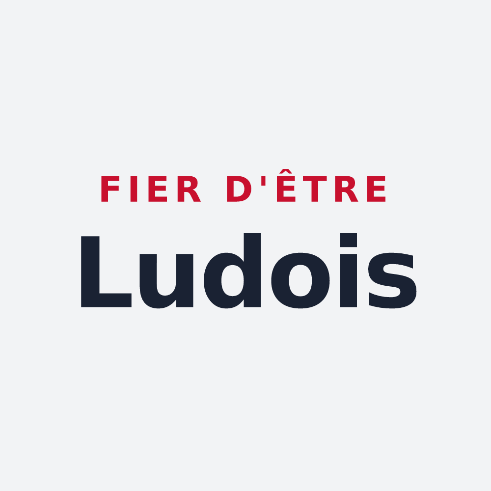 Poster « Fier d'être Ludois » — design pour Le Lude