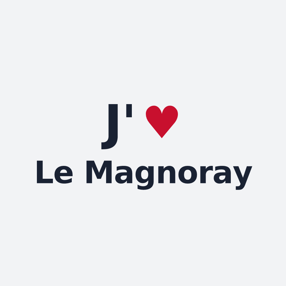 Poster personnalisé Le Magnoray — design « J'aime Le Magnoray » imprimé sur le poster