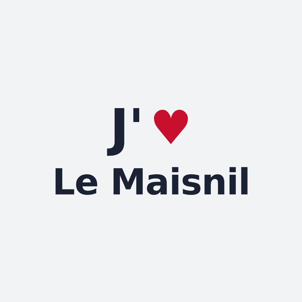 Poster personnalisé Le Maisnil — design J'aime Le Maisnil