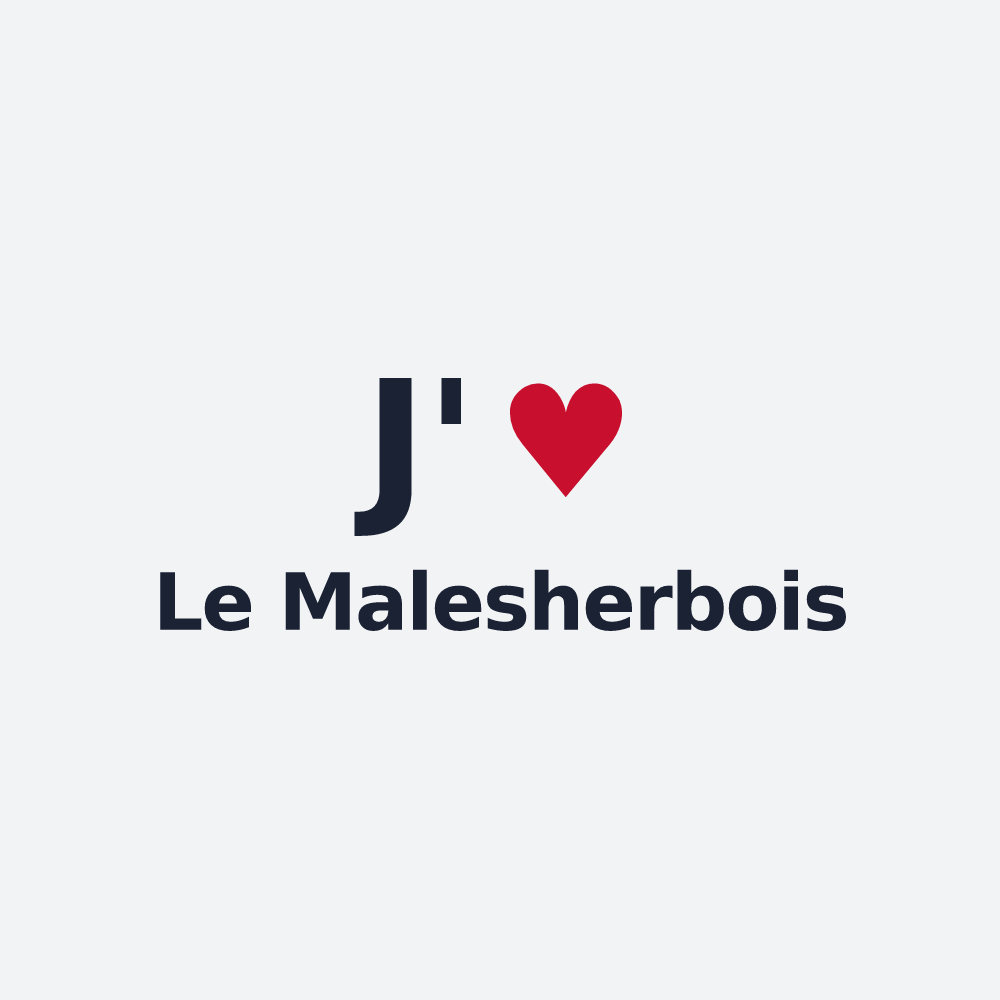 Poster personnalisé Le Malesherbois — design J'aime Le Malesherbois