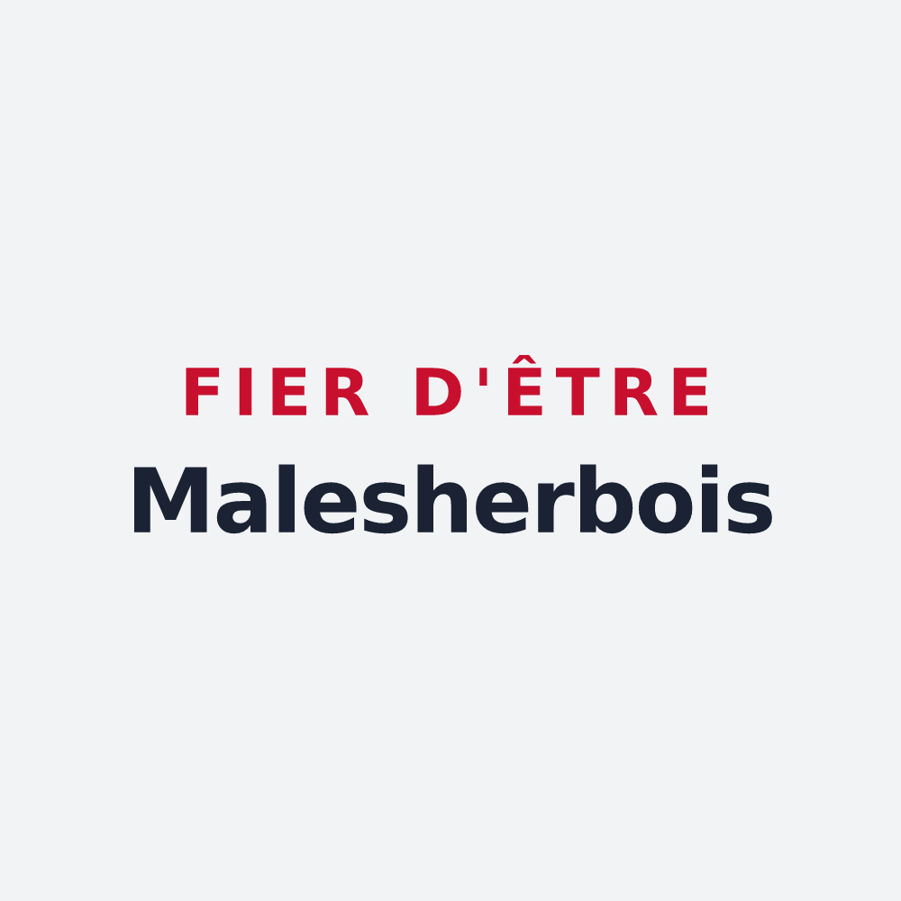 Poster « Fier d'être Malesherbois » — design pour Le Malesherbois