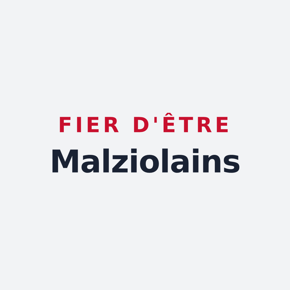 Poster « Fier d'être Malziolains » — design pour Le Malzieu-Forain