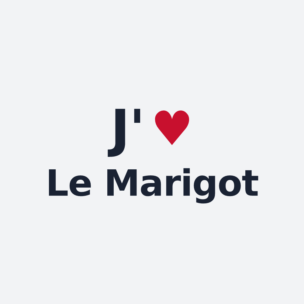 Poster personnalisé Le Marigot — design J'aime Le Marigot