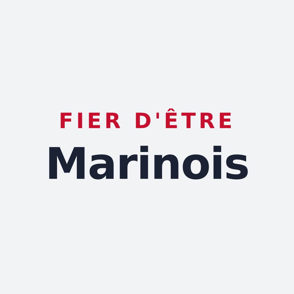 Poster « Fier d'être Marinois » — design pour Le Marin