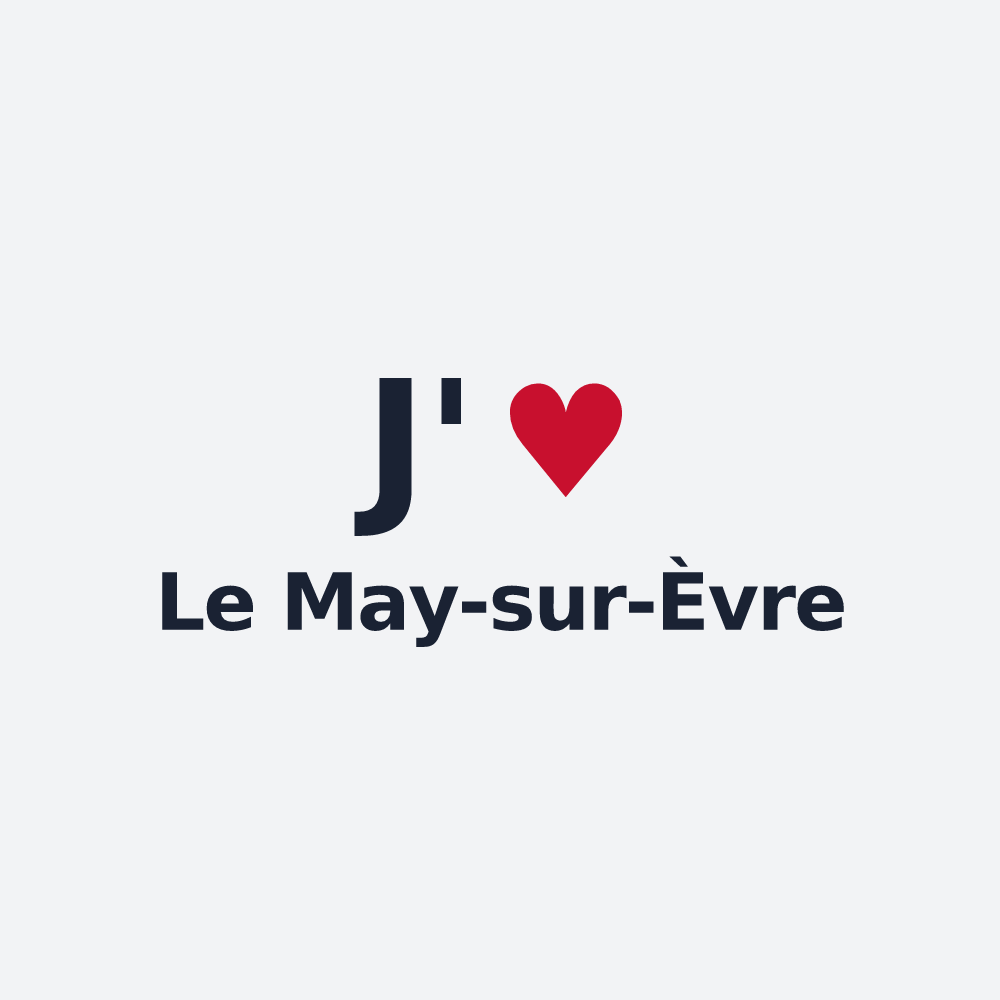 Poster personnalisé Le May-sur-Èvre — design J'aime Le May-sur-Èvre