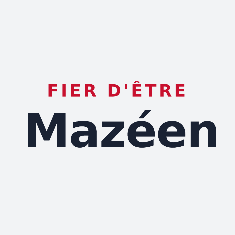 Poster « Fier d'être Mazéen » — design pour Le Mazeau